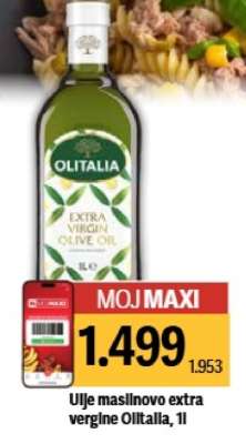 Ulje maslinovo extra vergine Olitalia, 1l