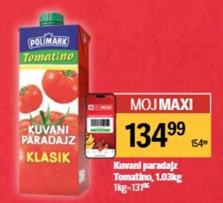 Kuvani paradajz Tomatino 1.03kg