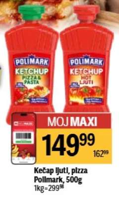 Kečap ljuti, pizza Pollmark, 500g