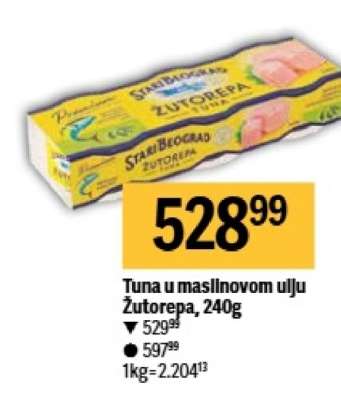 Tuna u maslinovom ulju Žutorepa, 240g