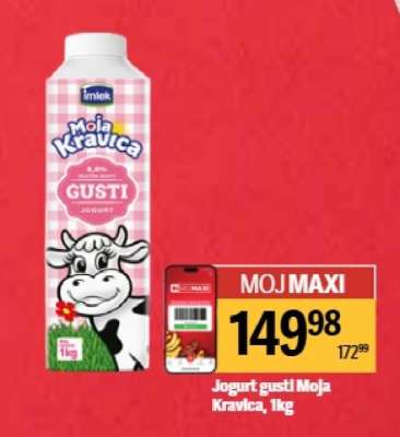 Jogurt gusti Moja kravica, 1kg