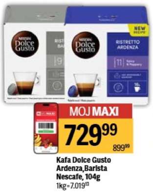 Kafa Dolce Gusto Ardenza, Barista Nescafe, 104g