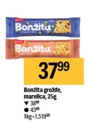 Bonžita grožde marelica 25g