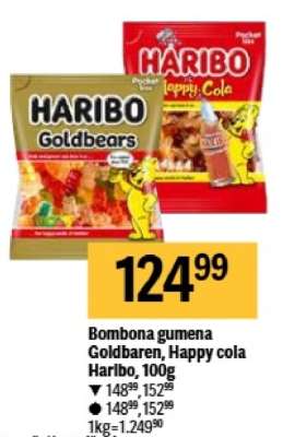 Bombona gumena Goldbaren, Happy cola Harlbo, 100g