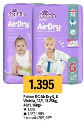 Pelene DC Air Dry 5, 6 Violeta, 52/1, 11-25kg, 48/1, 16kg+