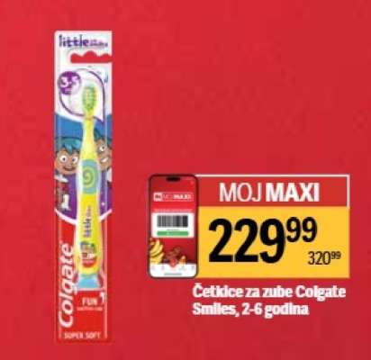 Četkice za zube Colgate Smiles, 2-6 godina
