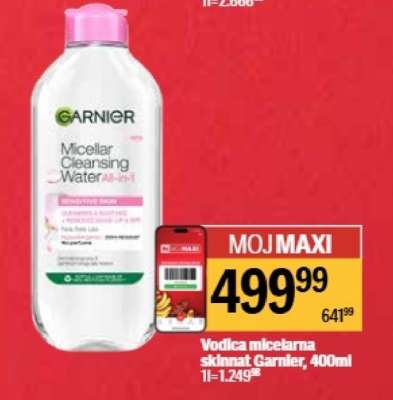 Vodica micelarna skinnat Garnier 400ml