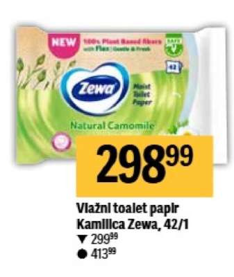 Vlažni toalet papir Kamillca Zewa, 42/1