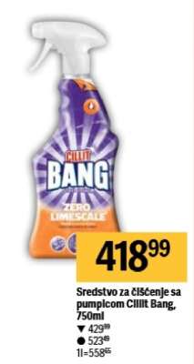 Sredstvo za čišćenje sa pumpicom Cillit Bang , 750ml