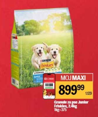 Granule za pse Junior Friskies, 2,4kg