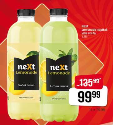 Next Lemonade napitak