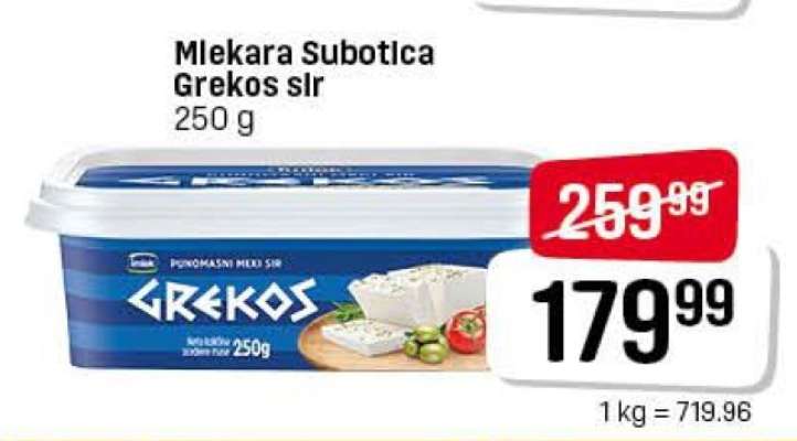 Mlekara Subotica Grekos sir