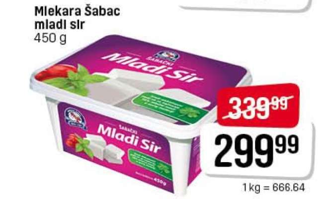 Mlekara Šabac mladi sir