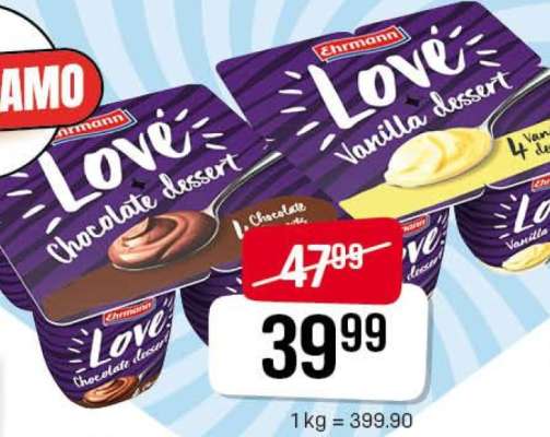 Ehrmann Love dessert