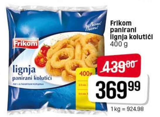 Frikom panirani lignja kolutići 400 g