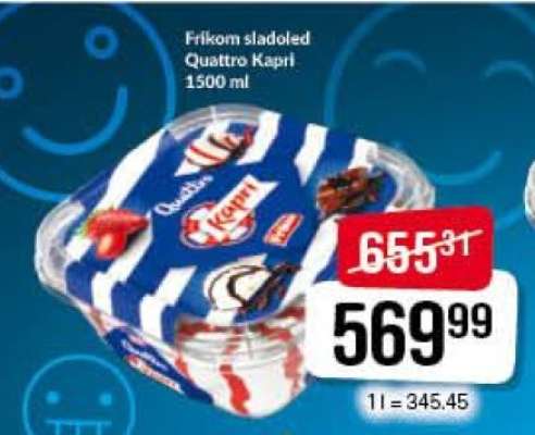 Frikom sladoled Quattro kapri