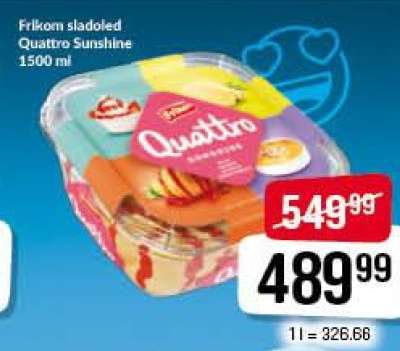 Frikom sladoled Quattro Sunshine
