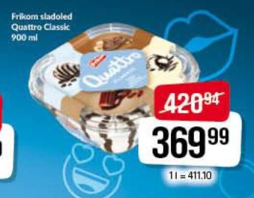 Frikom sladoled Quattro Classic 900 ml