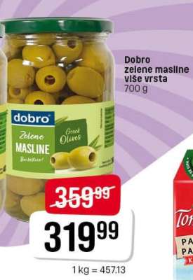 Dobro zelene masline više vrsta