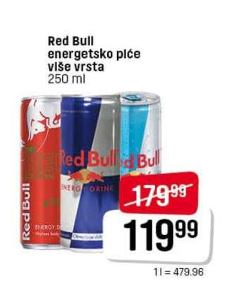 Red Bull energetsko piće više vrsta
