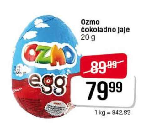 Ozmo čokoladno Jaje