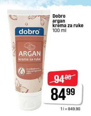 Dobro argan krema za ruke
