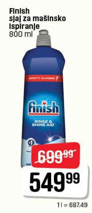 Finish sjaj za mašinsko ispiranje