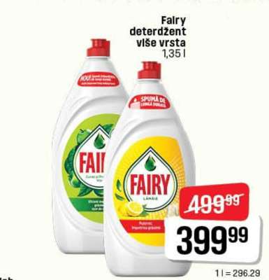 Fairy deterdžent više vrsta