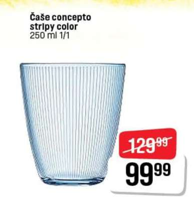 Čaše concepto stripy color