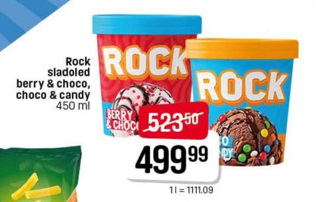 Rock sladoled berry & choco, choco & candy