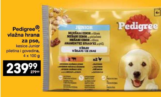 Pedigree®, vlažna hrana za pse
