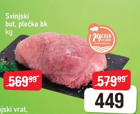 Svinjski but, plećka bk