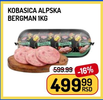KOBASICA ALPSKA BERGMAN 1kg