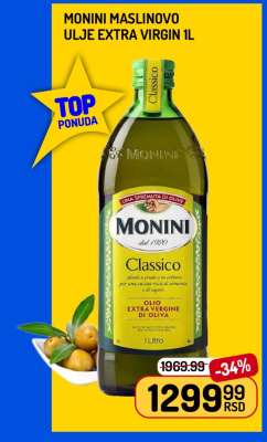 Monini Maslinovo Ulje Extra Virgin 1L