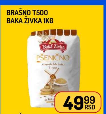 Brašno T500 Baka Živka 1kg