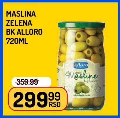 MASLINA ZELENA BK ALLORO 720ml