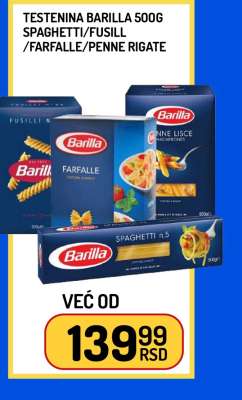 Testenina Barilla 500g