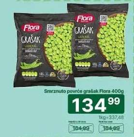 Smrznuto povrće grašak Flora 400g