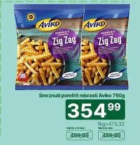 Smrznuti pomfrit rebrasti Aviko 750g