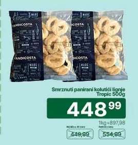 Smrznuti panirani kolutići lignje