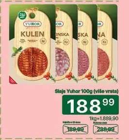 Šlajs Yuhor 100g (više vrsta)