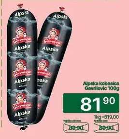 Alpska kobasica Gavrilović 100g