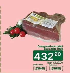 Crnogorski suvi pršut Suvo zlato 100g