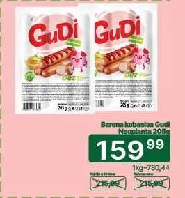Barena kobasica Gudi Neoplanta 205g