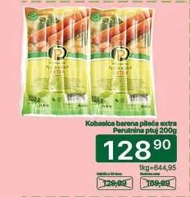Kobasica barena pileća extra Perutnina ptuj 200g