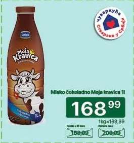 Mleko čokoladno Moja Kravica 1l