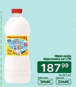 Mleko sveže Moja kravica XXL 1,75l