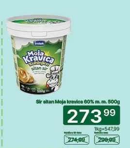Sir sitan Moja kravica 60% m.m. 500g