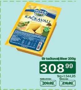 Sir kačkavalj Biser 200g