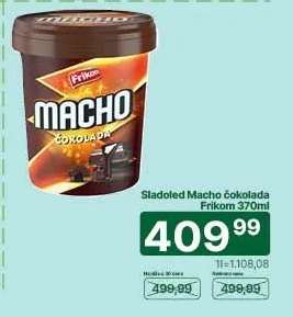 Sladoled Macho čokolada Frikom 370ml